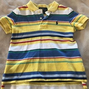 Boys Striped Polo Size 2T